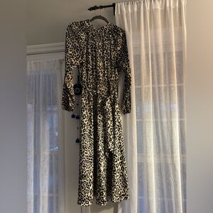 Loft Chic Leopard Print Dress size 6